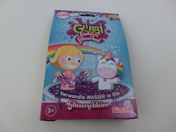 Glitzerschleim Glibbi Einhorn Glitzerbad