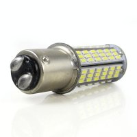 LED Birne, 120 SMD Leuchtmittel P21/5W, Bay15d, Weiß