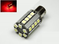 LED Birne, 26 SMD Leuchtmittel P21/5W, Bay15d, Rot